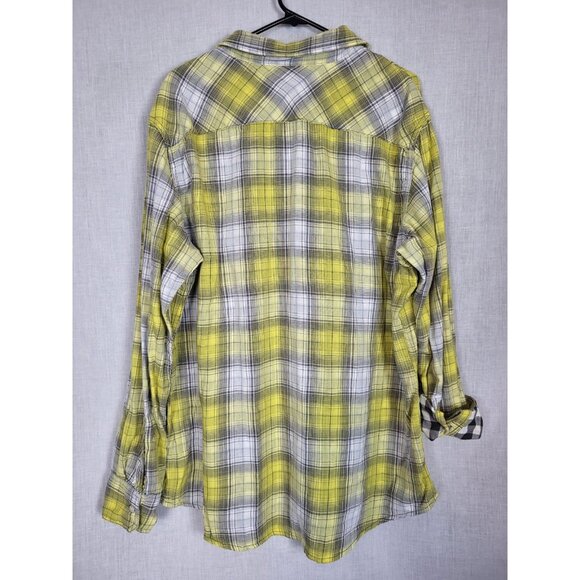 URBAN PIPELINE Yellow Plaid Men's Shirt  Sz 2XL NWT! Button Down Casual Preppy - Picture 2 of 5